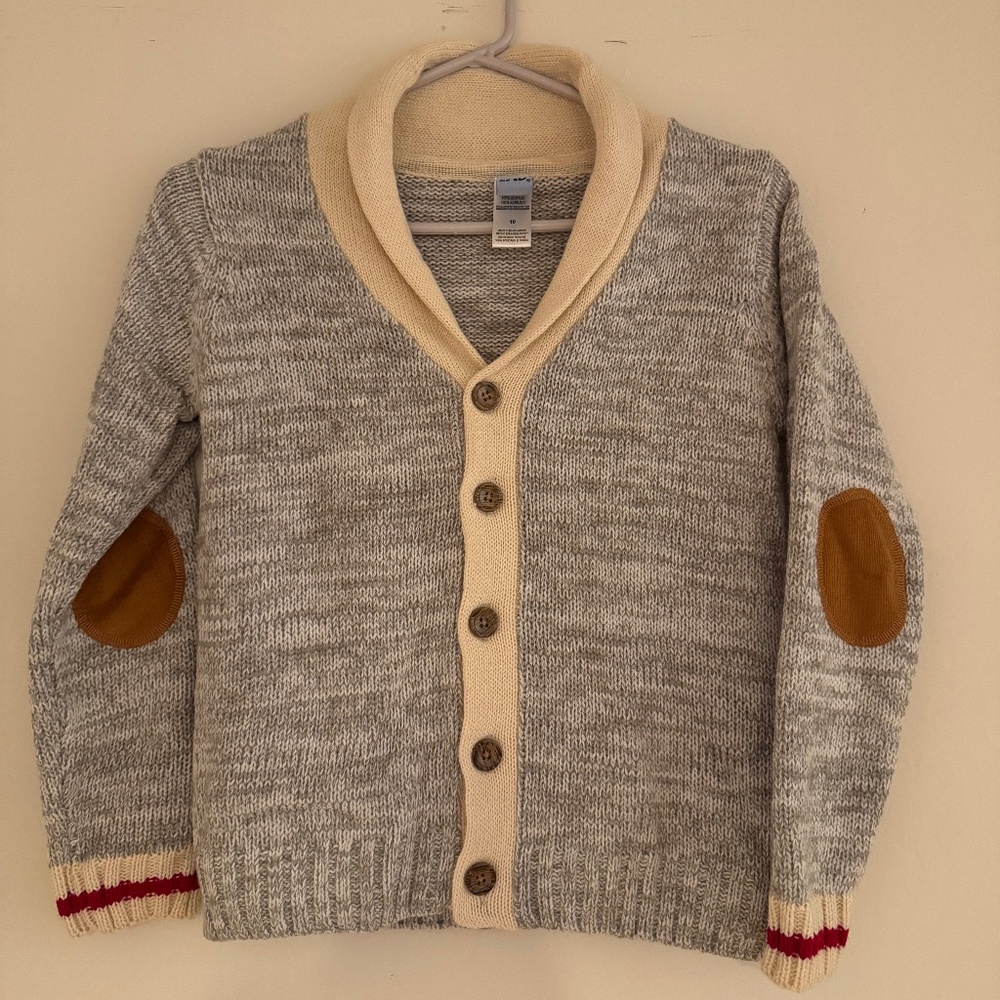 NWOT Boy's Button Down Cardigan Sweater-Size 10